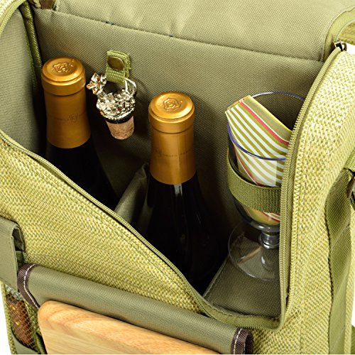 image for Picnic at Ascot Wine and Cheese Cooler Bag Equipped for 2 with Glasses