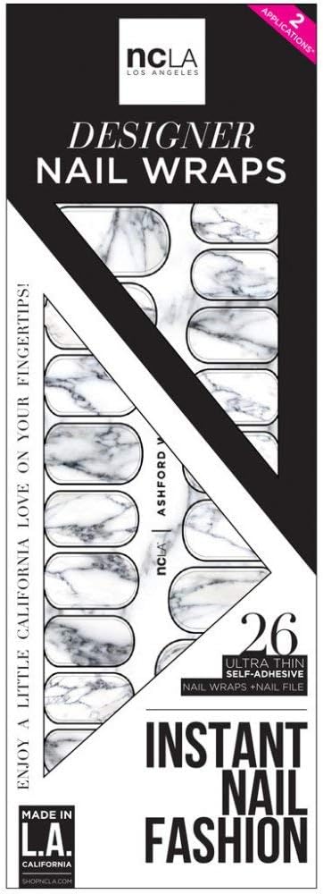 NCLA Nail Wrap- Ashford Black