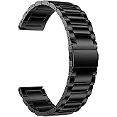 Abanen Titanium Watch Band for Garmin Vivoactive 6/5, Quick Release 20mm Titanium Lightweight Metal Wrist Strap with Stainless Steel Buckle for Venu Sq 2 / Venu 2 Plus