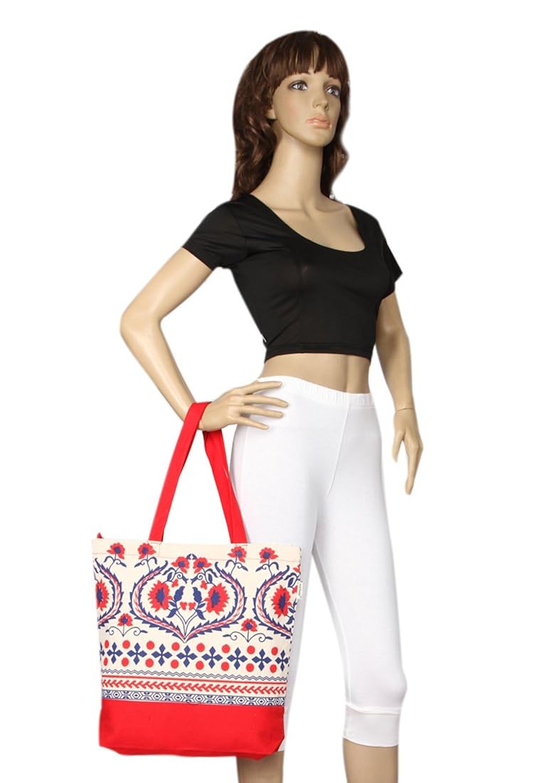 pick pocket women's tote bag (red)