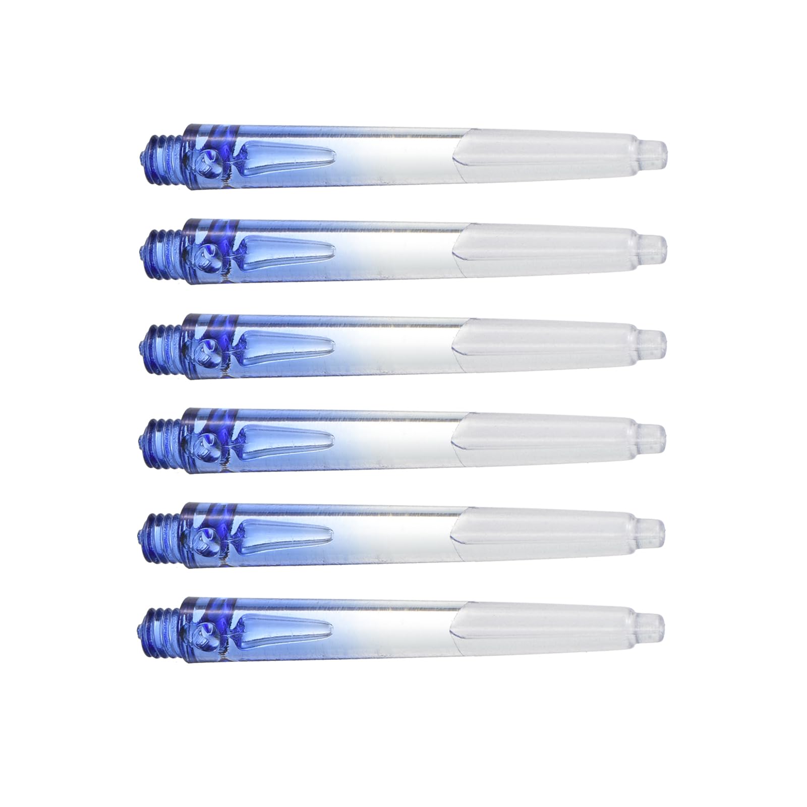M METERXITY 6 Pack Darts Shafts - Plastic Darts Stems Medium 2BA Thread, Apply to Darts Games/Darts Sports/Entertainmence (45mm, White,Blue)