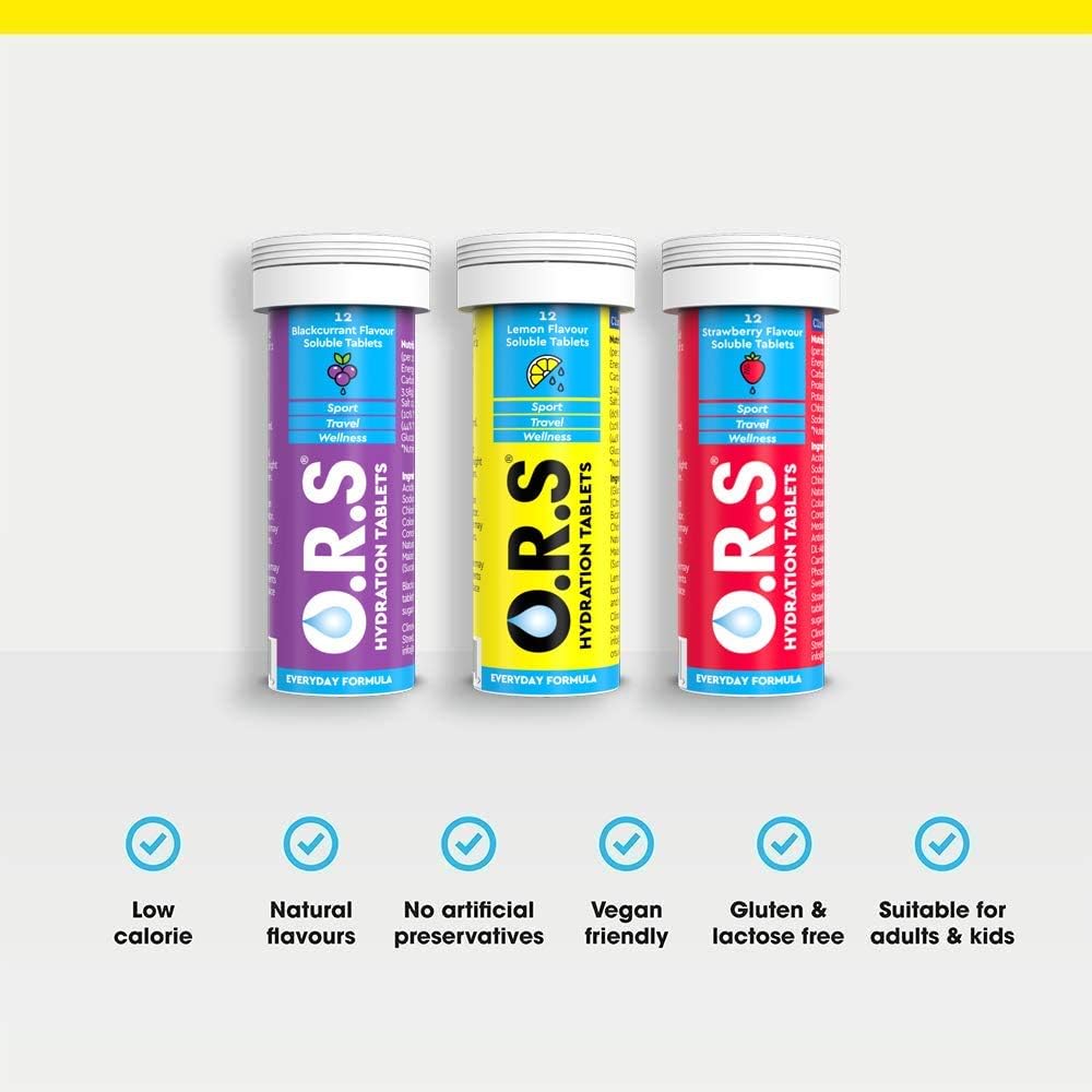 O.R.S Hydration Tablets with Electrolytes, Vegan, Gluten and Lactose Free Formula - Image 4