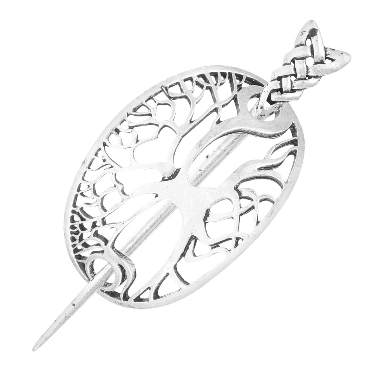 KALLORY Viking Celtic Hair Clips Hairpin Wiccan Tree of Life Hair Sticks Irish Retro Hair Pin Hair Bun Cuff Celtic Knot Viking Jewelry Irish Hair Accessories for Hair