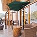 Yescom 10Ft Green Outdoor Patio Half Umbrella Cafe Wall Balcony Door 5 Ribs Tilt Aluminum Sun Shade