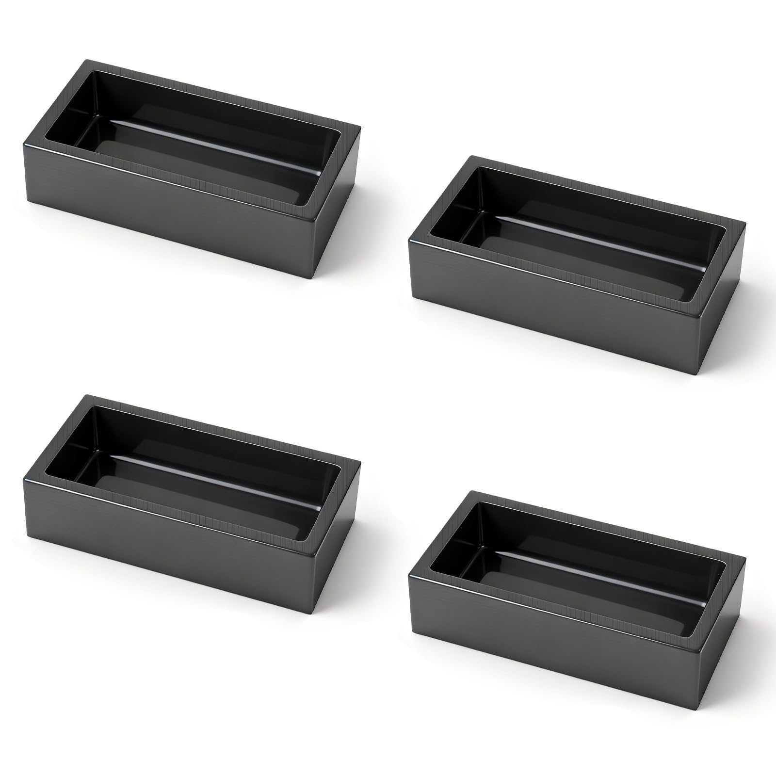 Photo 1 of 4-Pack 2.2lbs Graphite Ingot Molds(4 x 2 x 1 Inch), High-Purity Casting Molds for Gold, Silver, Copper, Aluminum, and Brass - Heat Resistant Up to 2000 Degrees