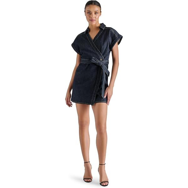 Steve Madden Apparel Giselle Dress, Blue Denim, 0 at Amazon Women's Clothing  store