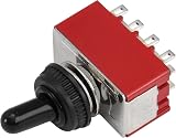 Heschen MTS-402 4PDT ON-ON Miniature Toggle Switch 12 Pin Waterproof Cover Pack view 9
