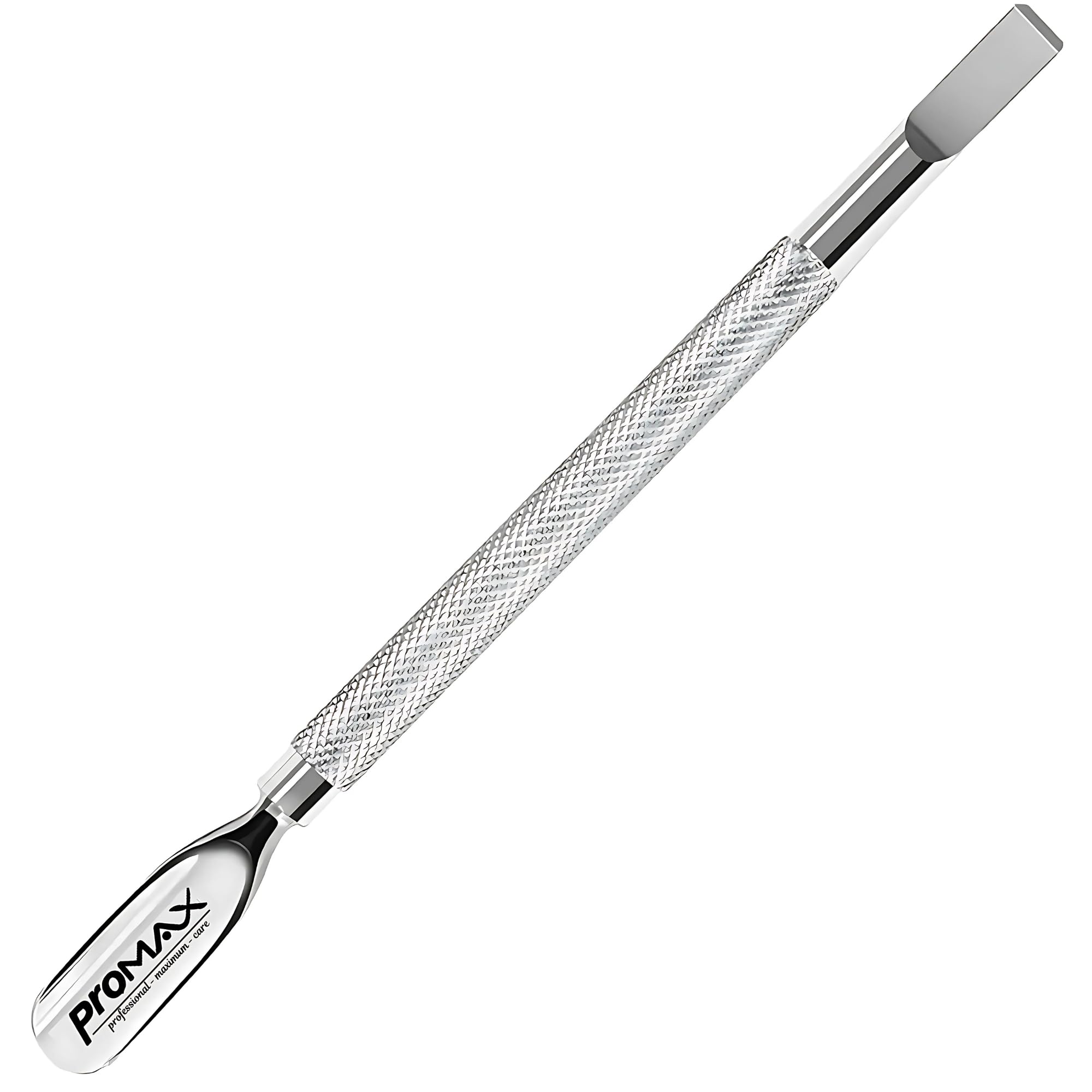 ProMax Professional Cuticle Pusher Nail Cleaner-Double Ended,One Side 9mm and Other Side Cleaner/Scrapers With Round handle Grip-(Cuticle Pusher 9mm/Scraper Cleaner)110-10015