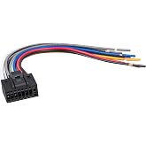 RED WOLF 16 Pins Car Stereo Wiring Harness Fit for Kenwood KDC KRC KMD Aftermarket Radio Audio Power Plug Adapter