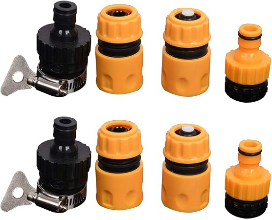 Cabilock Plastic Garden Hose Quick Connector Water Hose Fitting Easy Connect Fitting Adapter Hose Tap Connector Irrigation Accessories 8pcs Amazon Co Uk Kitchen Home