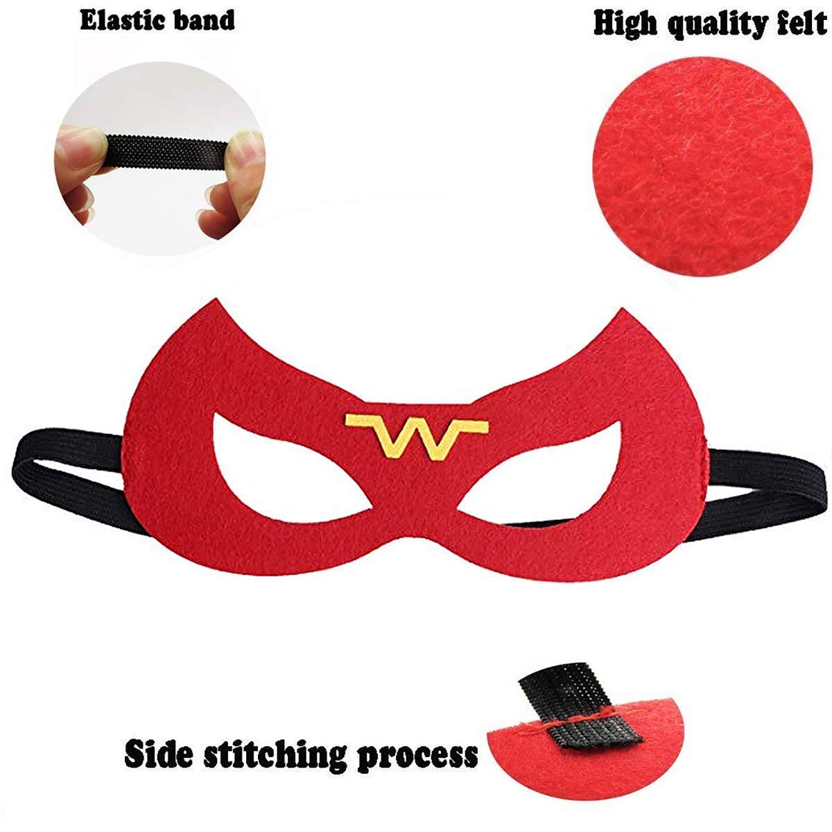 40 Maschere Supereroi Per Bambini - Feste, Halloween, Cosplay, Con Cordino Regolabile - Foto 6