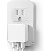 Nekmit 67W Flat USB C Charger Block, 3-Port GaN Fast Wall Charger, USB C Wall Plug for iPhone 17/16 Series, MacBook Pro/Air, iPad, Galaxy and More