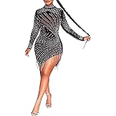 Women Sexy Hot Drilling Process Sexy Dress Party Club Night Dress