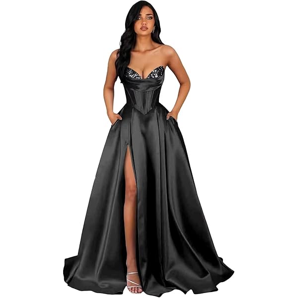 Amazon.com: Fashionbride Black Strapless Chiffon Bridesmaid Dresses with  Scarf A Line Pleated Maxi Formal Dress Sexy Long Evening Gown Size 0 :  Clothing, Shoes & Jewelry