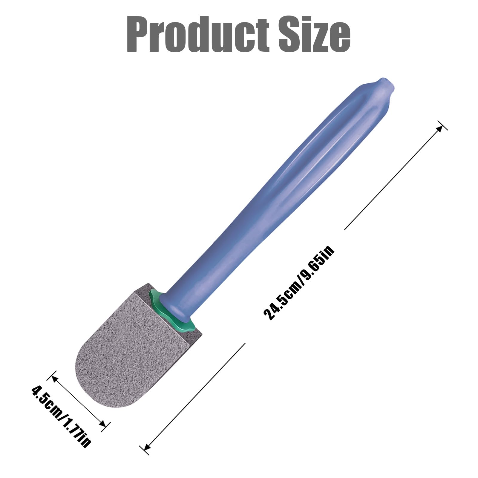 Bimsstein WC-Bürste, 6 Reinigungs-Nachfüllpackungen mit Griff, wiederverwendbar, effektive Reinigung, für Toiletten, Küchen, Spülen und Waschbecken 6