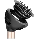 SWAZVAC Hair Diffuser Attachment for Dyson Airwrap, Wave Curl Nozzle with Dome and Diffuse Modes, Grey