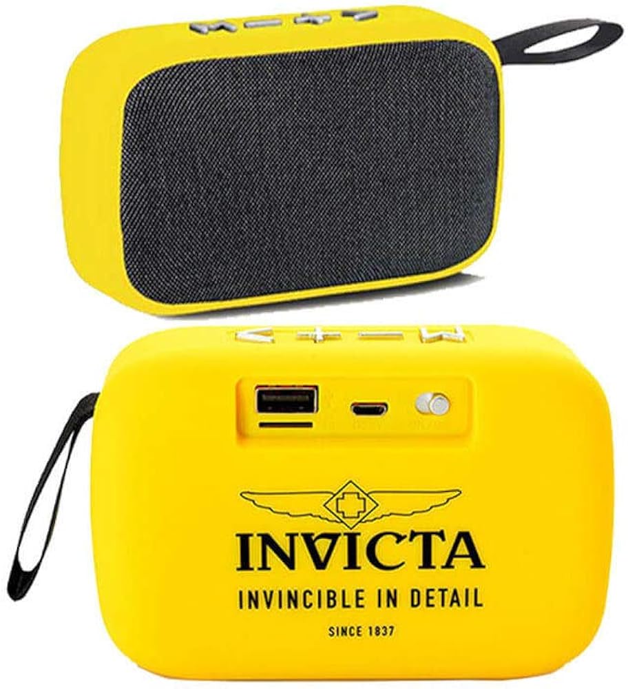 yellow bluetooth speaker