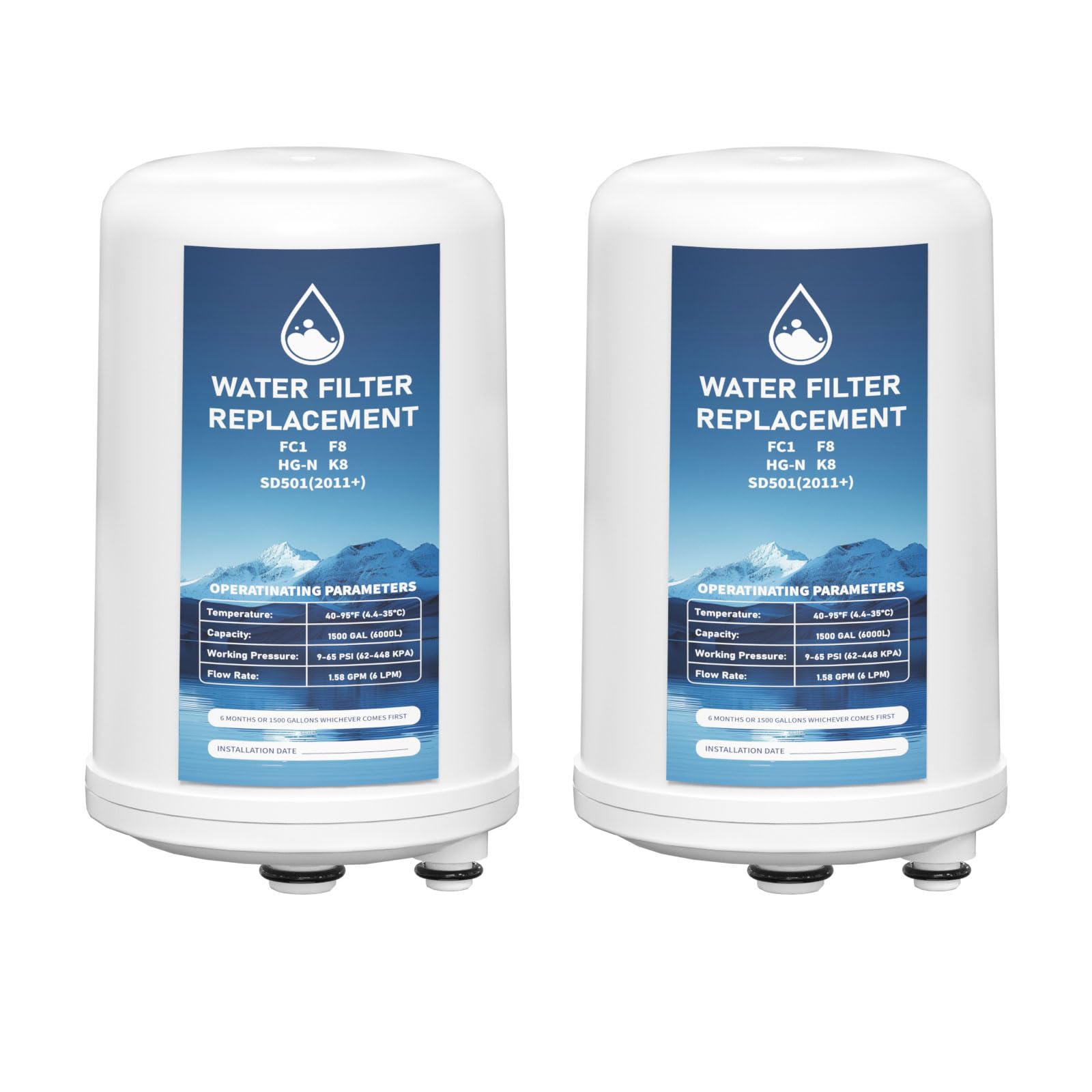 Photo 1 of Water Filter Replacement Cartridge 2 Pack