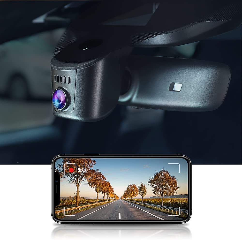 FITCAMX Dash Cam Compatible with Porsche 911(992) Cayenne (9YA 9Y0 9Y3) Panamera(971) Taycan, 4K Car Recorder, UHD Video WiFi, OEM Accessories, Parking Monitor, Wireless Plug & Play, 64GB Card