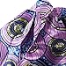 Uideazone Women African Print Skirts Pleated Flared Full Cricle Maxi Skirts Dress Purple Large Style-1
