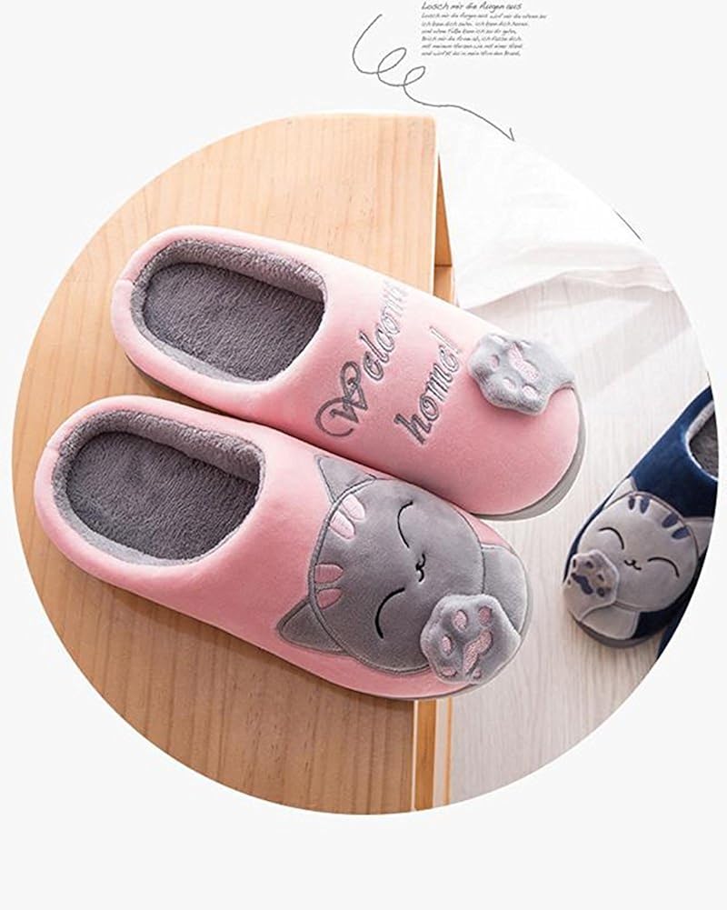 bedroom shoes for girls on Maybest Womens Indoor Warm Slippers Ladies Girls Cute Cartoon Winter Soft Cozy Non Slip Plush Mules