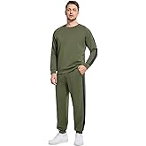 WiWi Men's Tracksuit Set Soft Breathable 2 Piece Jogger Outfit Modal Cotton Pullover Jogging Sweatsuits S-XXL