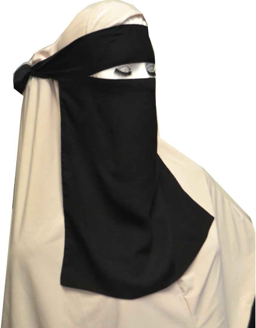 Hayaa Clothing 1 Layer Soft Chiffon Crepe Saudi Niqab