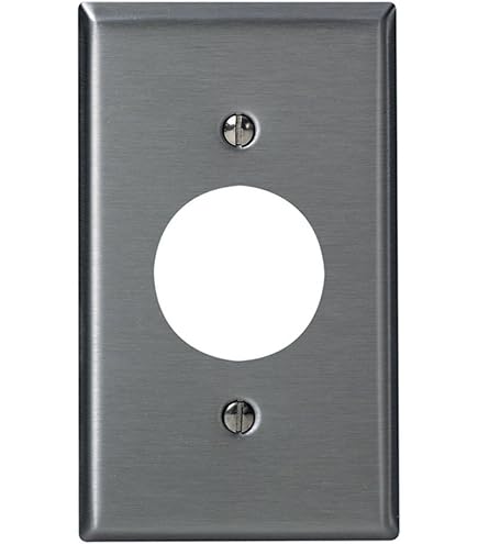 Leviton 1-Gang Decora Gasketed Stainless Steel Wallplate | The Home