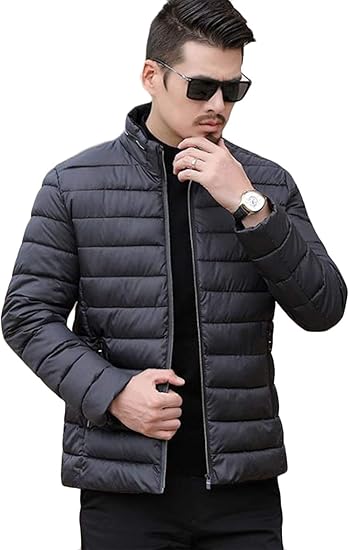 Amazon Alhyla メンズ ダウンジャケット 超軽量 軽便 中綿ダウン ファション 韓国風 ダウンコート おしゃれ メンズ 秋 冬着 スリム 綿服 ビジネスコート ショート丈 中綿コート コート ジャケット 通販
