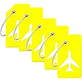 5Pack Silicone Luggage Tag with Name ID Card Perfect to Quickly Spot Luggage Suitcase by Ovener