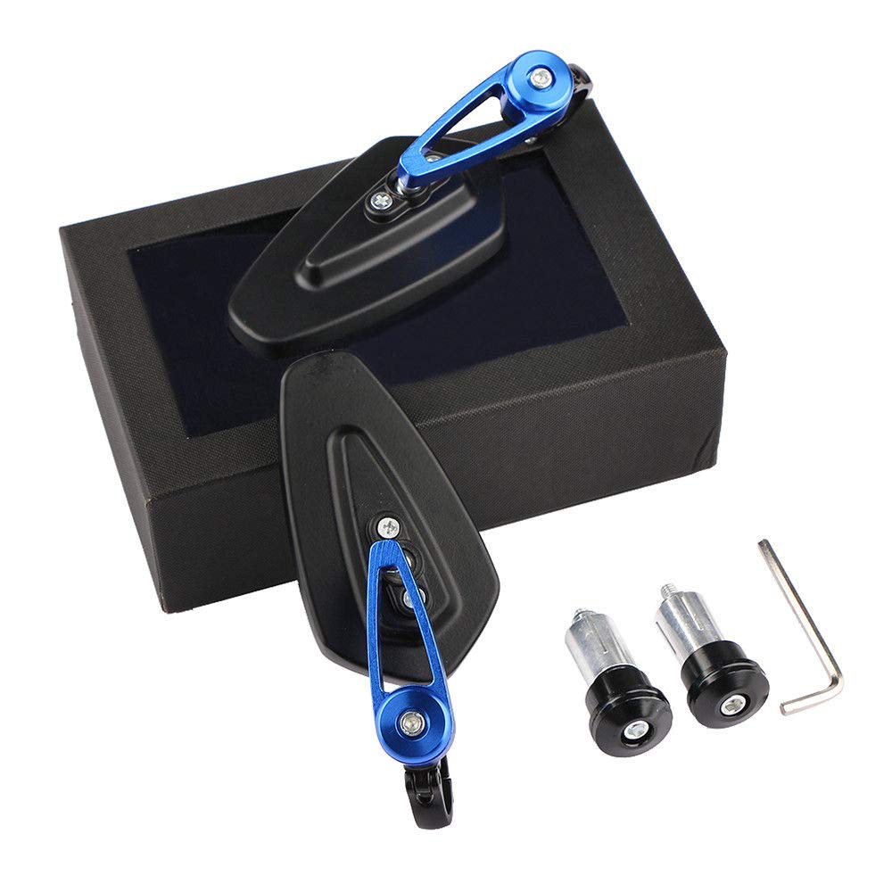 Best Kawasaki Ninja 250R Bar End Light Blue