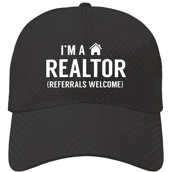 Funny "Wanna Buy A House?" Realtor Hat - Black Mesh Vintage Baseball Cap For Real Estate Agents & Gifts - View #9