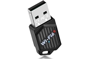 2-in-1 USB WiFi 6 Adapter with Bluetooth 5.4 Dual Band 2.4/5GHz, 900Mbps Wireless Network Adapter for Desktop/Laptop, 802.11a