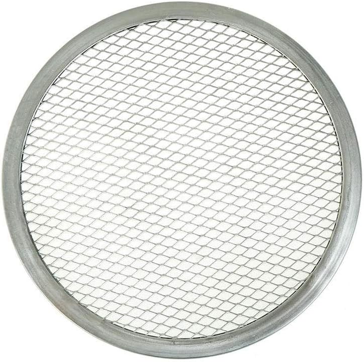 Heart Service Aluminum Flat Mesh Pizza Screen Round Baking Tray Net Kitchen Tool Pizza Pans 6 inches Durable and Useful