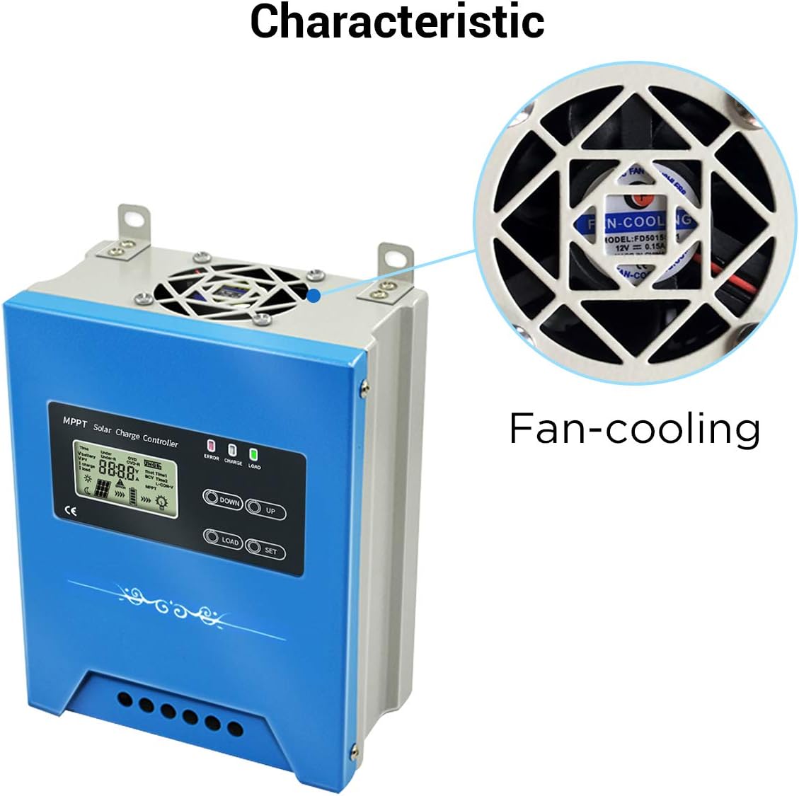 iSunergy 50A MPPT Solar Charge Controller 12V/24V/48V Auto Working Buck Solar Panel Battery Regulator Maintainer with LCD Display for Solar Panel Battery Overload Protection : Garden & Outdoor