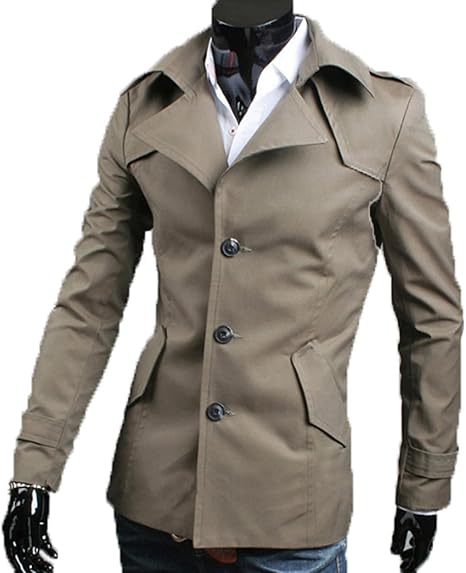 Amazon Xasapコート メンズ 長袖 ハーフコート シングル 無地 ジャケット シンプル キレイめ カジュアル ビジネス アウター Xl らくだ色 コート ジャケット 通販