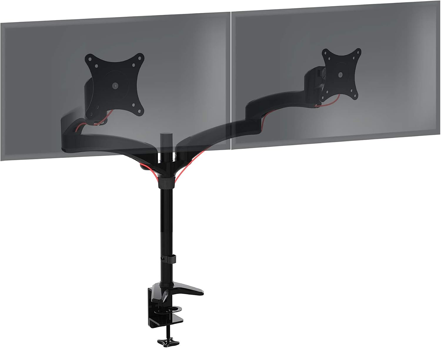 Supporto Scrivania Doppio Monitor 13-27 Molla a Gas Ripiano Tastiera - Supporti TV Monitor da Scrivania - Staffe e Supporti - Multimedia Supporto Scrivania Doppio Monitor 13-27 Molla a Gas Ripiano Tastiera - Supporti TV Monitor da Scrivania - Staffe e Supporti - Multimedia