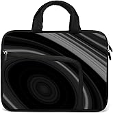 14 15 15.4 15.6 inch Laptop Handle Bag Computer Protect Case Pouch Holder Notebook Sleeve Neoprene Cover Soft Carrying Case with Extra Pockets For Dell Lenovo HP Chromebook (Cool Black)