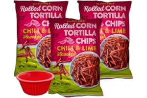 KING BUY BOX a cup 1 PCS Bundled with Rolled Corn Tortilla, Chili Lime Flavor, Gluten Free, Net Wt, 9 Ounces (250g), 3 PACK. compatible with Trader Joe's