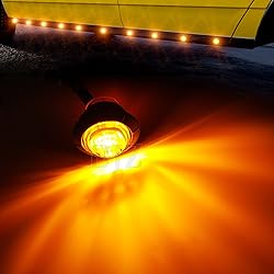 BJZ 3/4'' LED Trailer Marker Clearance Lights Amber