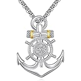 LWQQWL Anchor Necklace Sterling Silver Anchor Pendant Jewelry Gifts for Women Men