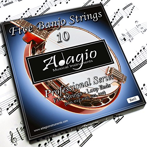 Adagio 2 SETS Professional 5String Banjo Strings Amazon.co.uk Musical Instruments