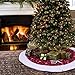 Aytai Non-Woven Christmas Tree Skirt 48 inches, Traditional Red and White Snowflakes Tree Skirts for Christmas Decorations