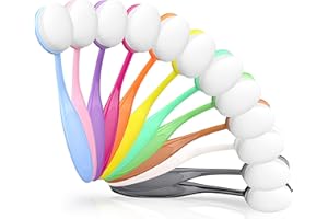 Yoseng 12 Pack Ink Blending Brushes - Perfect Tools for Card Making and Crafters Background Blending with Color Coded Handle,Diameter 1.14"