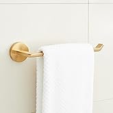 Signature Hardware 953924 Drea 10" Wall-Mounted Towel Ring - Brushed Gold