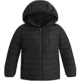 wantdo Boy's Light Puffer Jacket Packable Winter Jacket Windproof Hooded