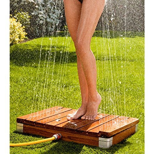 Adir Italian Designed Teak Wood Outdoor Portable Shower 815236016639 eBay