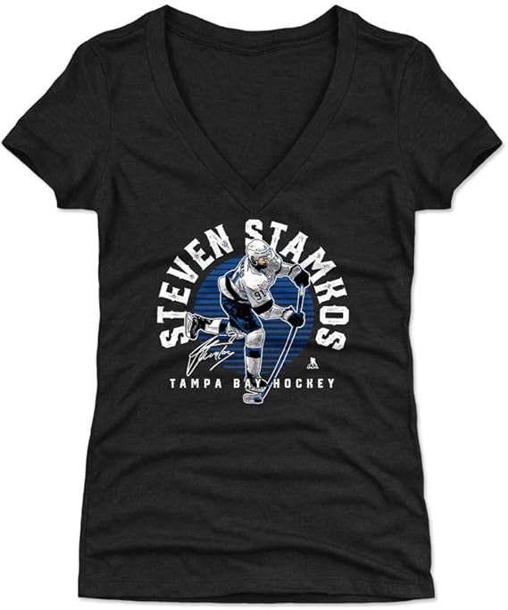 Amazon.com : 500 LEVEL Steven Stamkos Women's Shirt - Tampa Bay Hockey Shirt for Women - Steven 