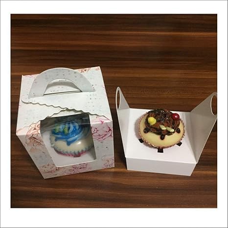 Amazon Com Clear Single Cupcake Box Gift Bakery Boxes Muffin
