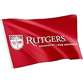 Desert Cactus Rutgers R Flag - 3 x 5 Feet Knights Banner, Indoor/Outdoor Durable Fabric, 100% Polyester Design (Style 3)